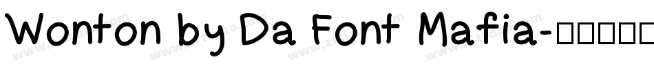 Wonton by Da Font Mafia字体转换